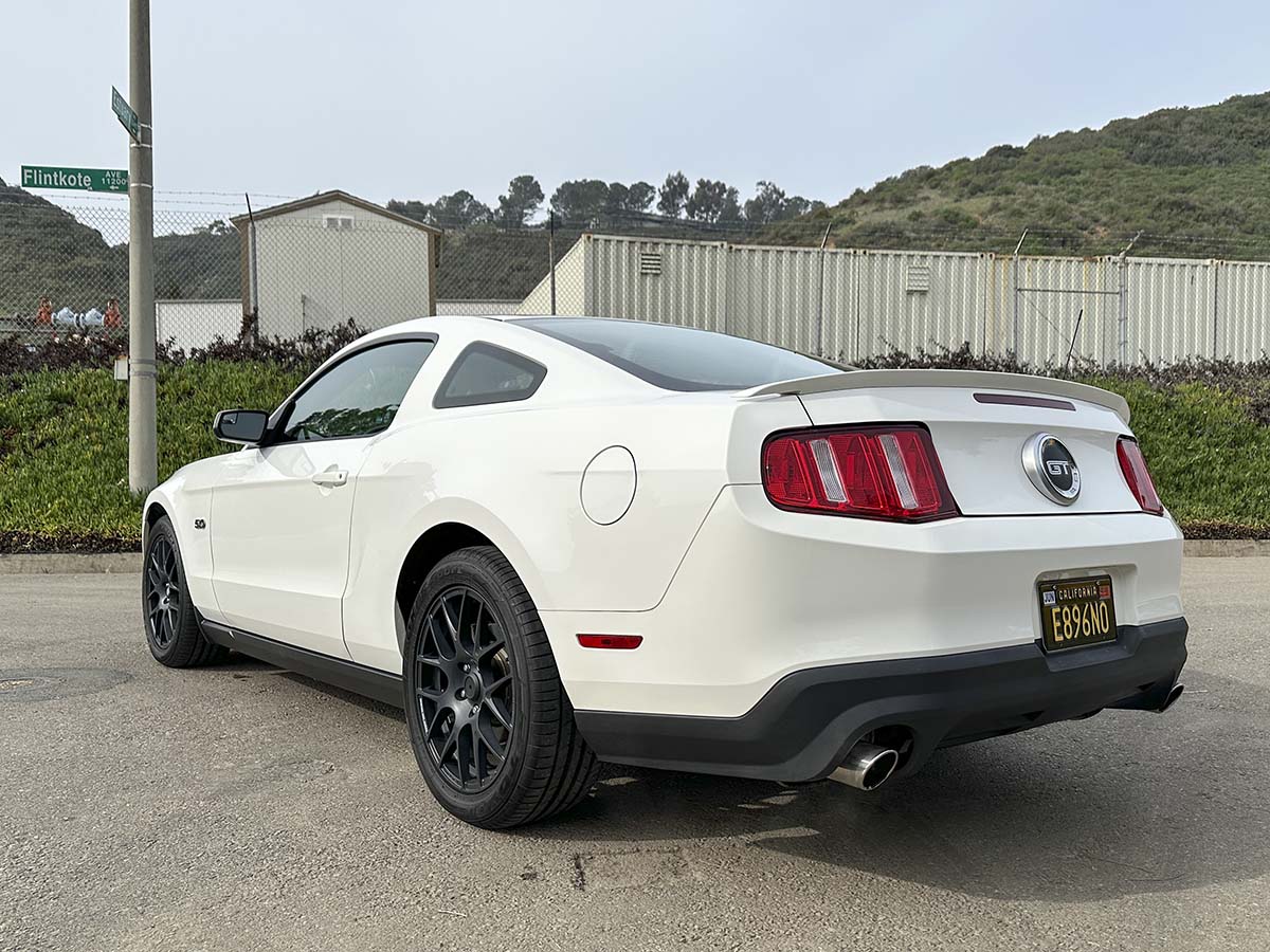 My white 2012 Ford Mustang GT just after being detailed
